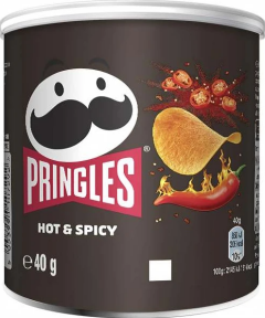 Чипсы Pringles Hot&Spice 40гр.*12шт.  Принглс