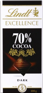 LINDT Excellence шоколад какао 70% 100г*20шт