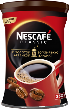 Кофе Nescafe Classic жесть 230гр. Нескафе Классик