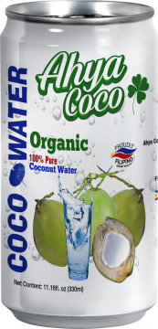 органическая кокосовая вода AHYA 100% натуральная, 330 мл*24шт.