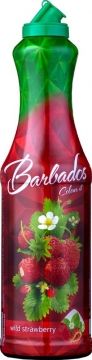 Barbados 1 л.*6шт. Сироп Земляника Syrup Wild strawberry Барбадос