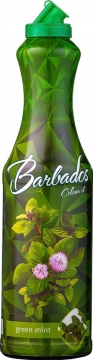 Barbados 1 л.*6шт. Сироп Зеленая мята Syrup Green mint Барбадос