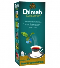 Чай Dilmah Серебряная линия черный пакетир. пачка 25х2 гр с*ярл. Дилма