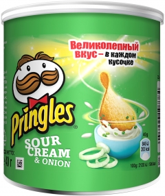 Чипсы Pringles вкус Сметаны и Лука 40гр.*12шт. Принглс