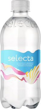 Selecta 0,5л сильногазированная купажированная питьевая вода