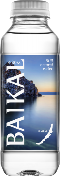 Байкальская глубинная вода BAIKAL430 0,45л./12шт.Пэт BAIKAL 430 М