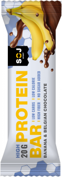 Протеиновый батончик PROTEIN BAR со вкусом банана в  молочном шоколаде без добавления сахара 50г/20шт.