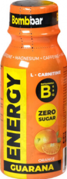 Bombbar Energy 0,1л.*6шт. L-Карнитин с гуараной Апельсин Напиток безалкогольный  Бомббар