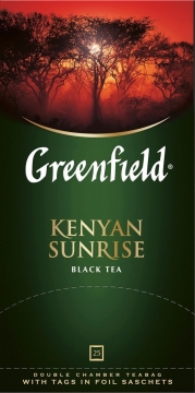 ГРИНФИЛД Кениан Санрайз(2гх25п)чай пак.черн. Greenfield