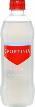 Sportinia BCAA 6000 (аминокислоты) Лесные ягоды (белый) 0,5л./12шт. Спортиния