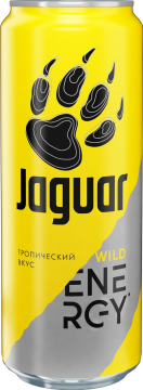 ЯГУАР  Дикий ж/б 0,5л./12шт. Энергетический напиток Jaguar