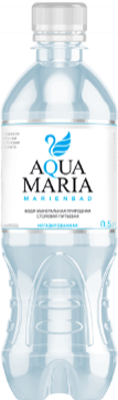 Аква Мария 0,5л. Вода минеральная природная столовая питьевая, негазированная.