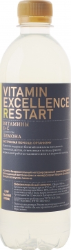 Vitamin Excellence Restart co вкусом лимона 0,5л.*12шт.  Витамин Экселанс
