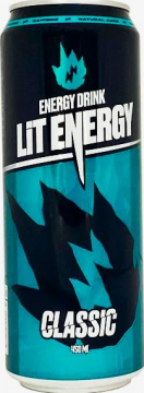 LIT ENERGY 0,45л.*12шт. Энергетический напиток CLASSIC  Лит Энерджи