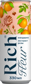 Rich Fleur Виноград-Лимон-Мандарин-Роза 0,33л.*12шт. Рич