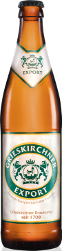 Пиво Грискирхнер Export, светлое, фильтрованное, пастеризованное 5,4% 0,5 х 20 ст.бут.