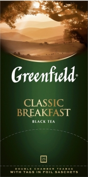ГРИНФИЛД Классик Брекфаст(2гх25п)чай пак.черн. Greenfield