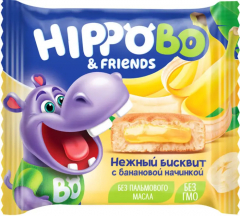 Пирожное HIPPOBO с банановой начинкой 32г/96шт.
