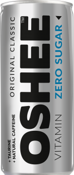 Oshee 0,25л./24шт. Энергетический Напиток Без сахара OSHEE ENERGY ZERO SUGAR CLASSIC 250 ML, Энергетический Напиток