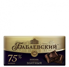 Бабаевский Элитный 75%какао 100г*17шт.