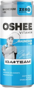 Oshee 0,25л./24шт. Напиток газированный Акаи без сахара (Magnesium+Vit+Min) OSHEE VITAMIN ENERGY MAGNEZ ZERO 250ML.  Напиток газированный