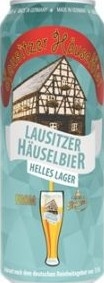 Пиво пастеризованное светлое фильтрованное Lausitzer Huselbier Helles Lager, 4,1%