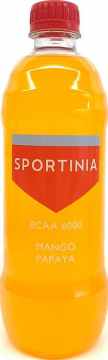 Sportinia BCAA 6000 (аминокислоты) Манго-Папайя 0,5л./12шт. Спортиния